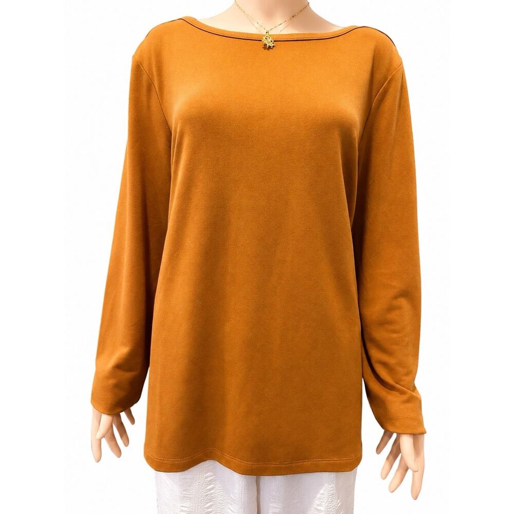 Banana Republic Women XXL Brown Boat Neck Top